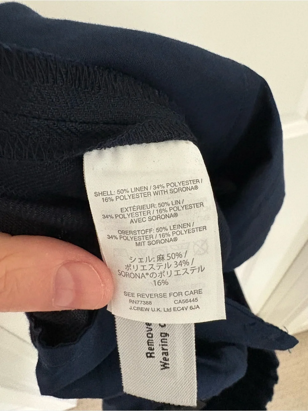 J. Crew Linen Blend Cropped Essential Work Pant 14